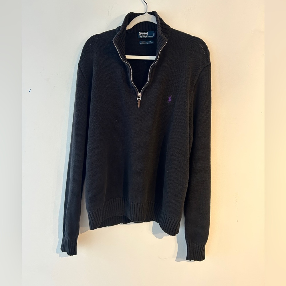 Ralph Lauren Dark Gray Zip-Up Sweater